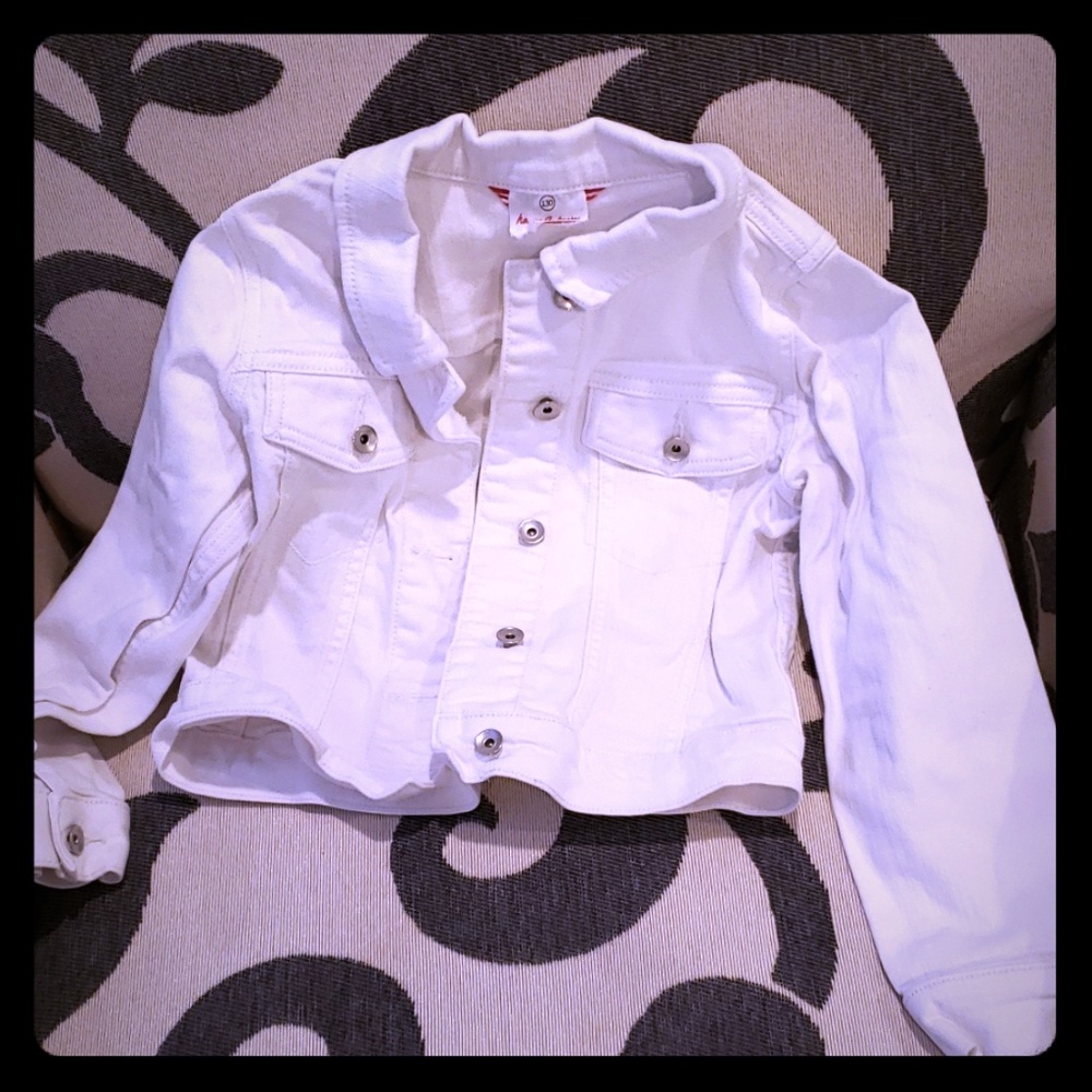 White jean jacket